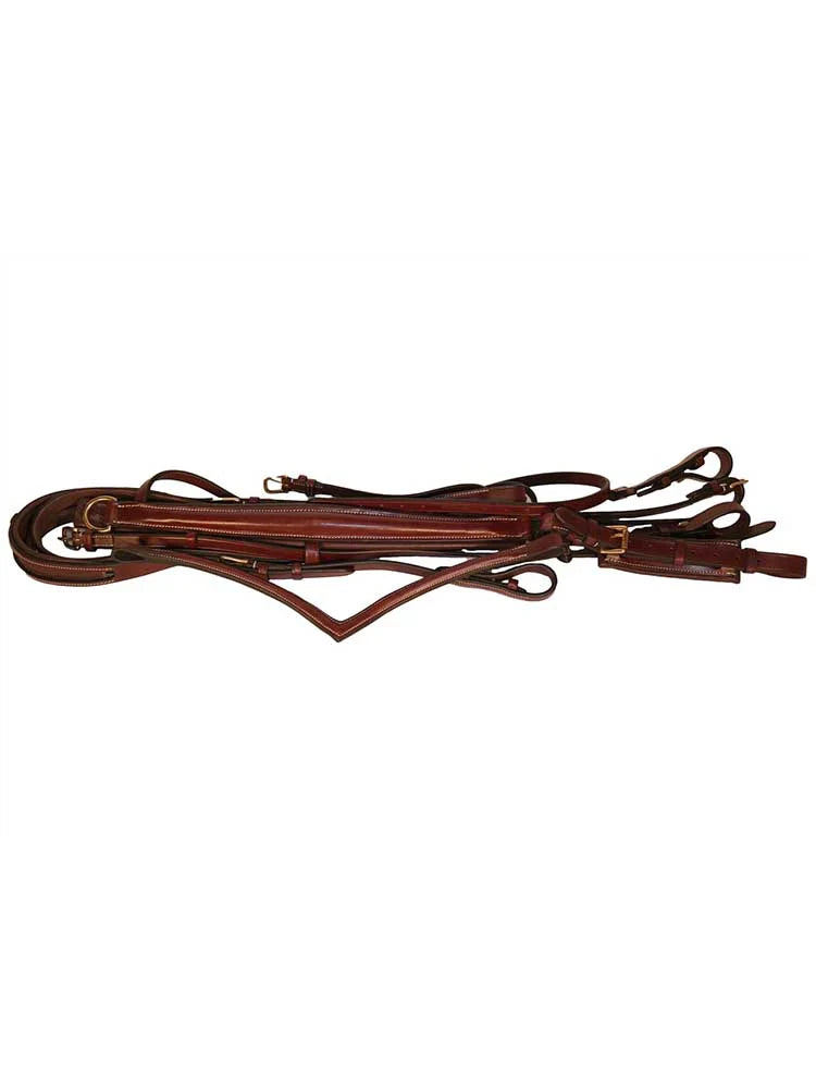 Quail Hollow Round Raised Snaffle Bridle
