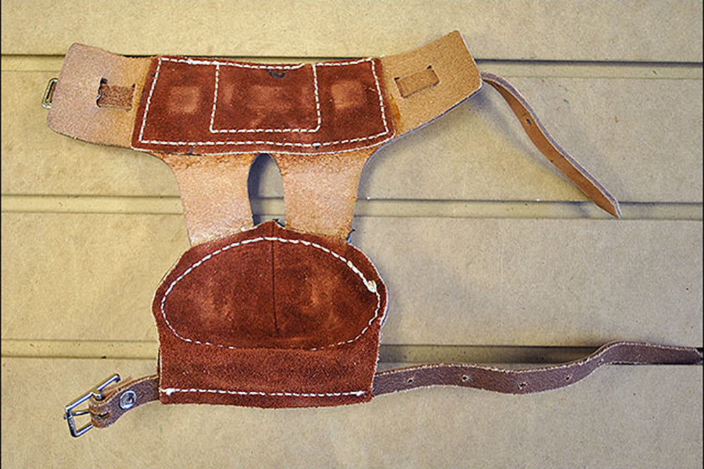 U-Hilason Western Horse Tack Leg Protection Leather Skid Boots