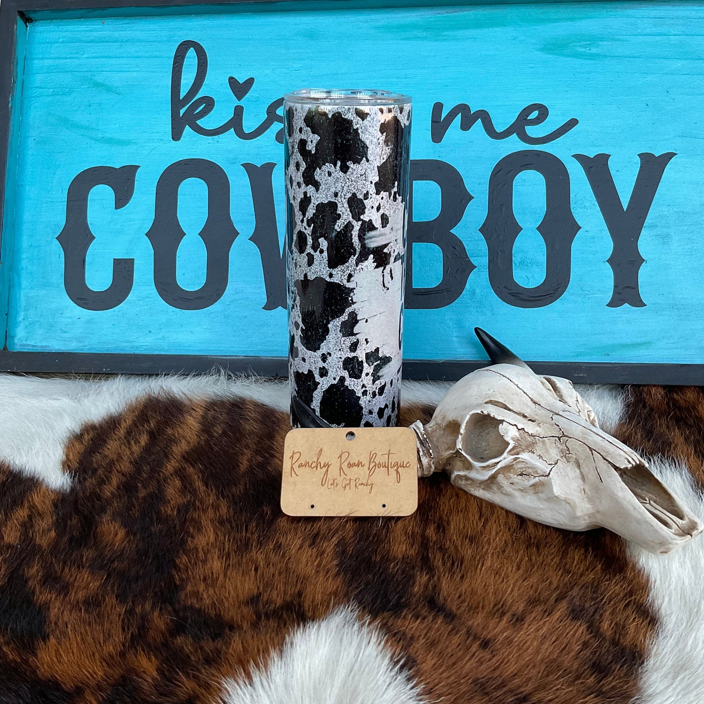 Chasin Them Fine Cowboys 20oz Skinny Tumbler