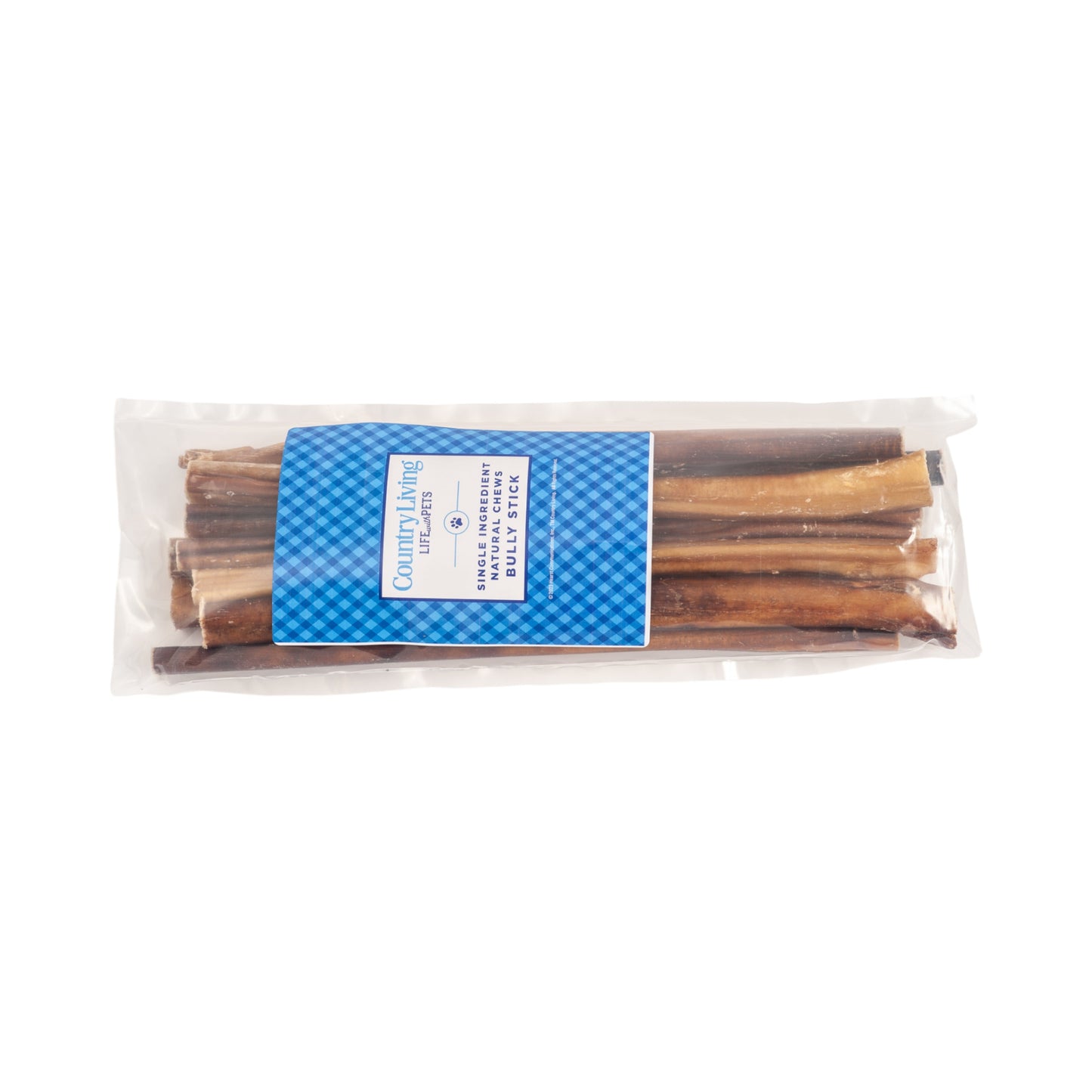 Country Living All-Natural Bully Sticks, High-Protein Dog Treats – 12-Inch Standard (10-Pack)