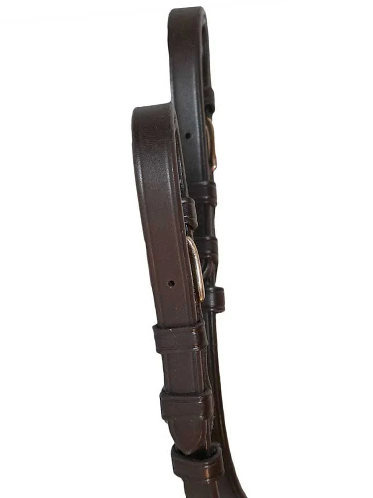 Leather Cheek Pieces with Buckle Ends