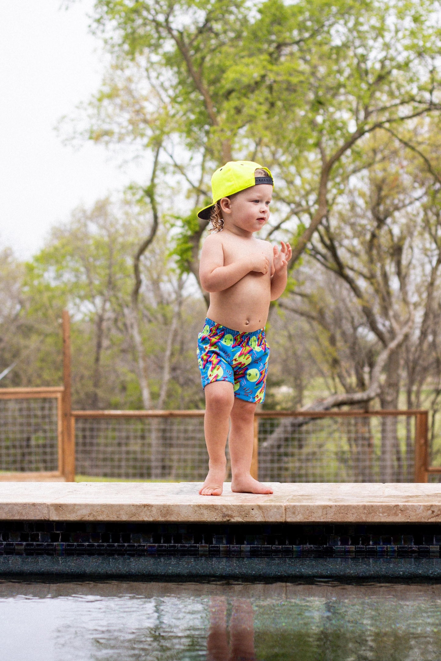 Neon Bolts Swim Trunks (FINAL SALE)