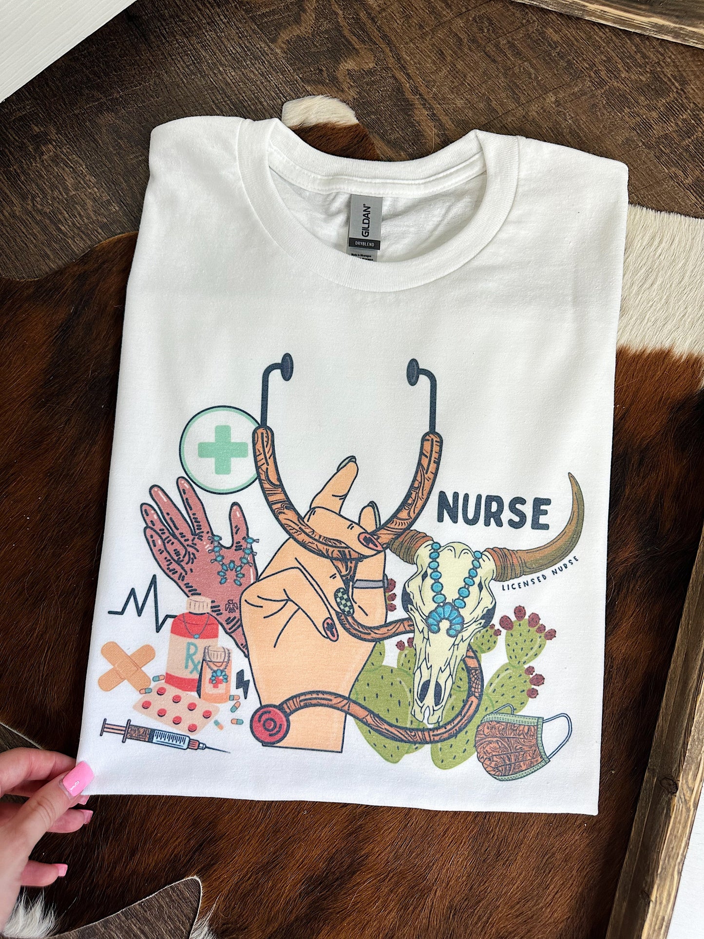 Western Nurse TEE, CREWNECK or QUARTER ZIP
