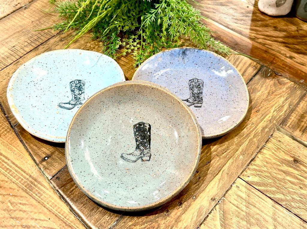 Mini Jewelry Plate - Cowboy Boot