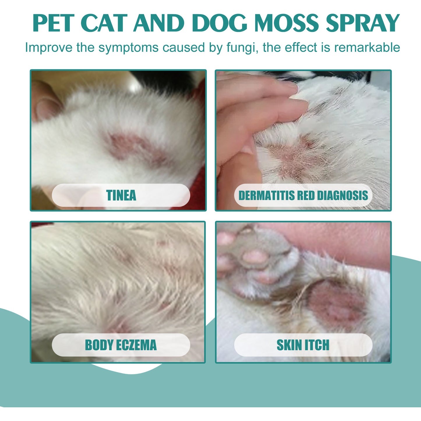 Pet Skin Medicine Spray, Cats And Dogs To Remove Mite Skin Itching To Remove Red Hair To Itch