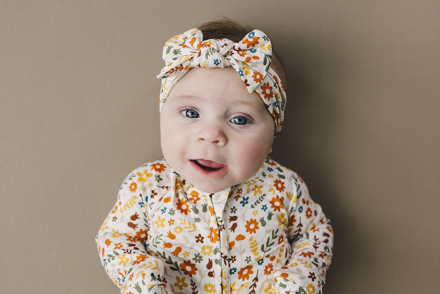 Bamboo Headband | Fall Flowers