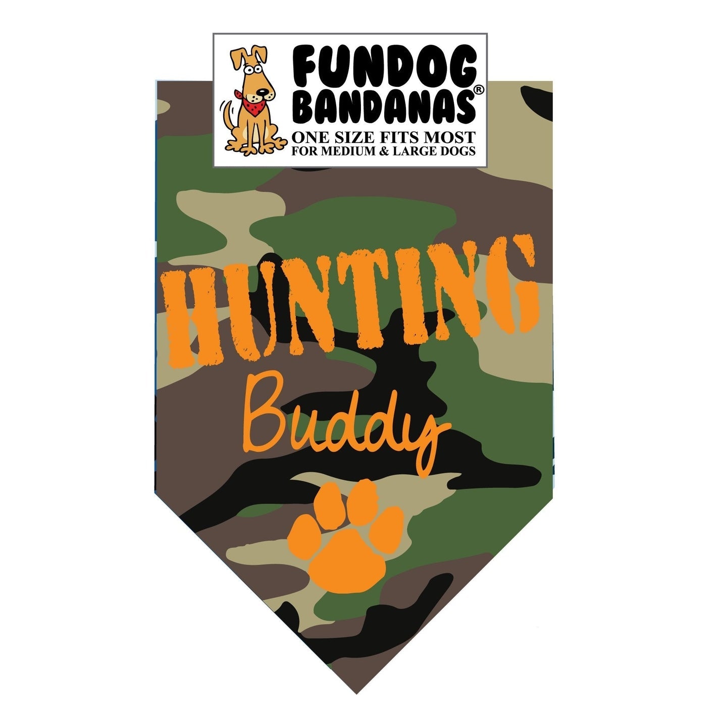 Hunting Buddy Bandana - Green Camo - Made in USA
