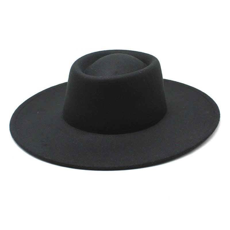 Ella Wide Brim Wool Jazz Hat – Stylish Felt Hat in 16 Colors