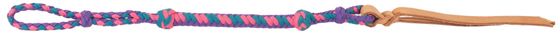 Quirt - Teal-Purple-Pink w/ Leather End.