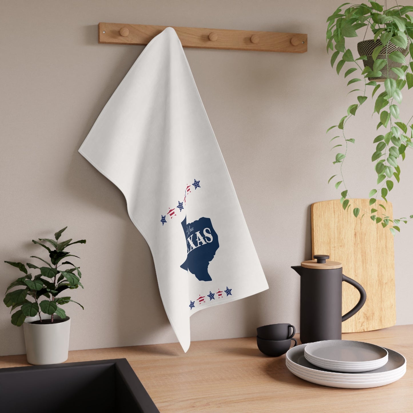 "God Bless Texas" Tea Towels - Perfect for Home Decor, Gifts, Kitchen Towels, Americana Style, Texas Pride