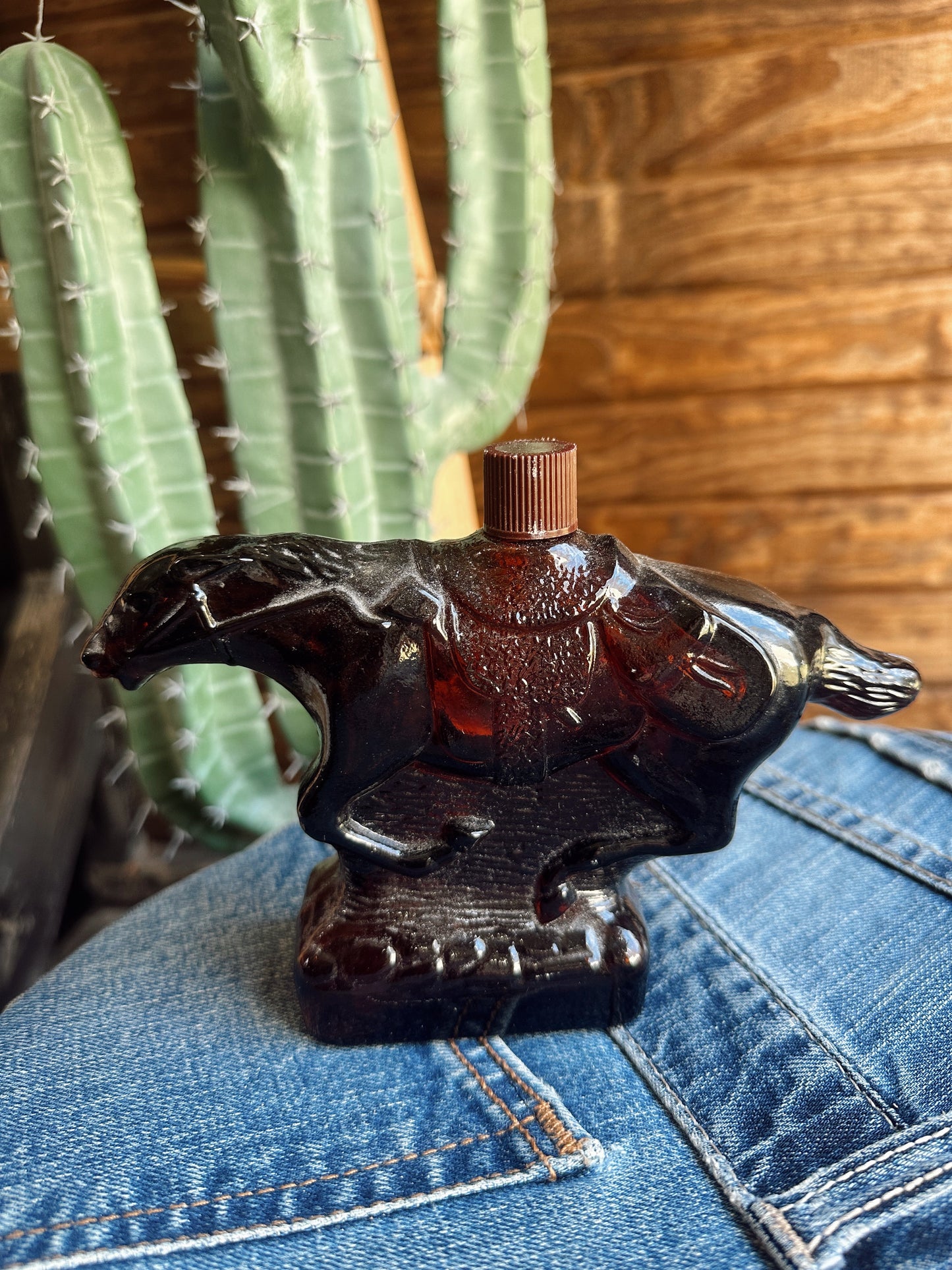 The Vintage Night Rider Glass Statue