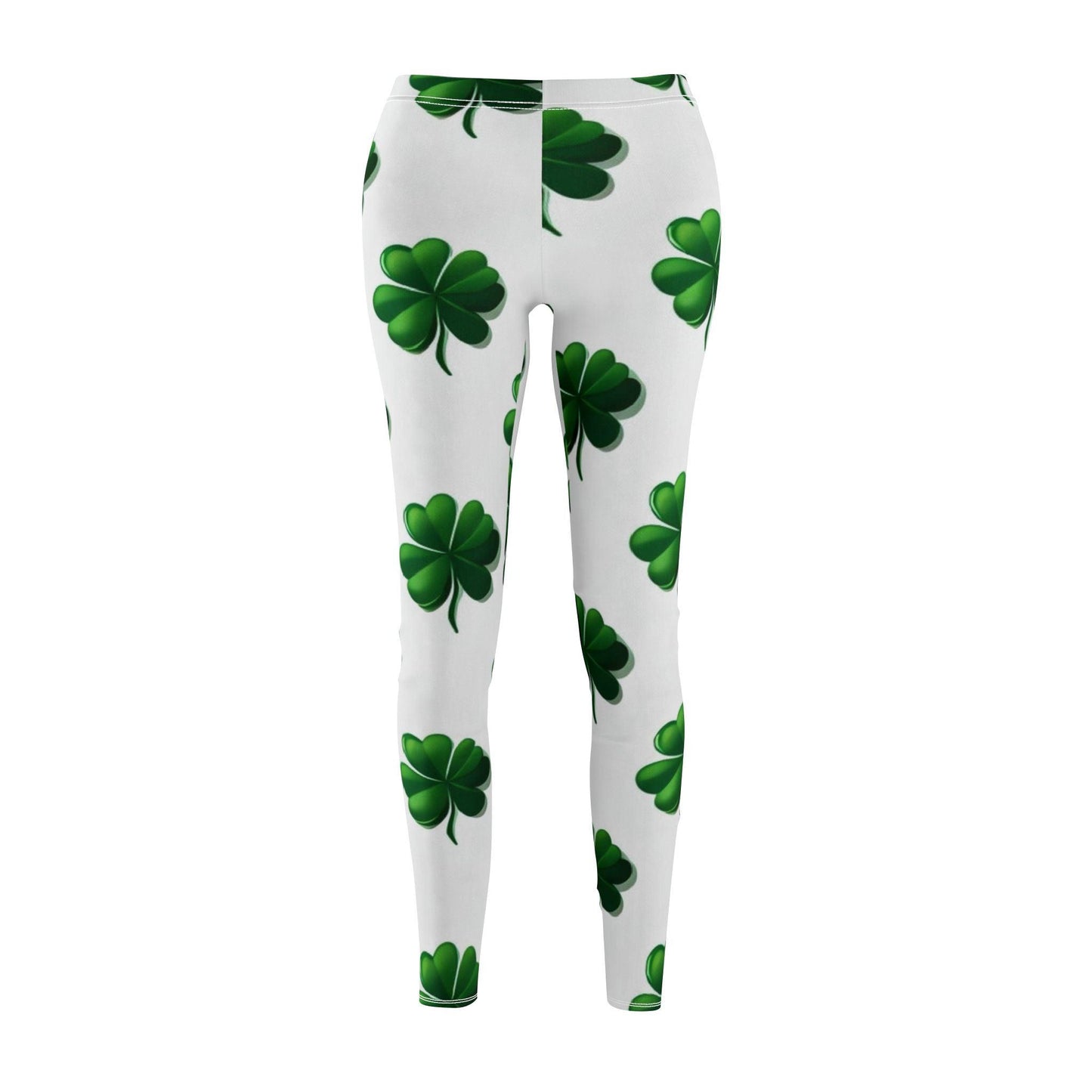 Women's Mid-Rise Shamrock Leggings St Patricks Day Edition!