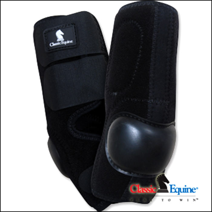 Black Classic Equine Neoprene Tack Horse Skid Boot