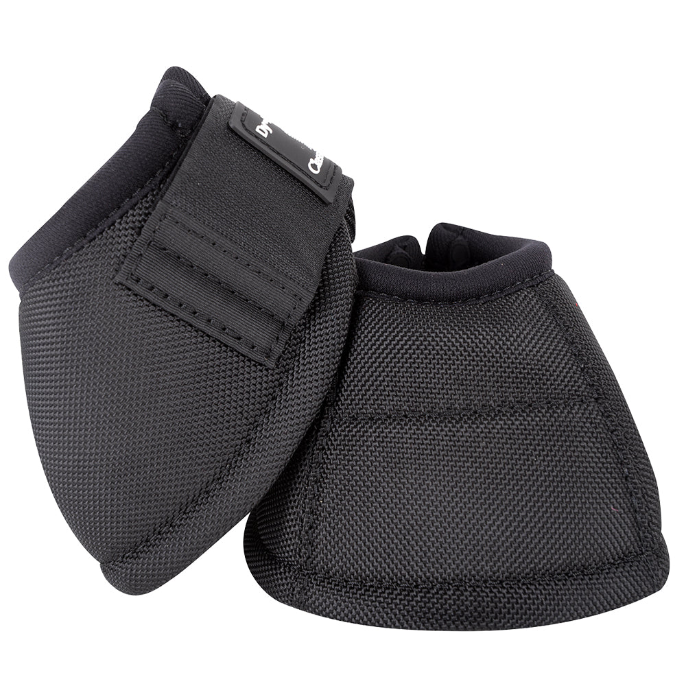 Black Classic Equine No Horse Turn Bell Boots Pair