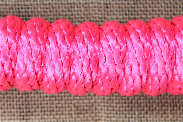 Diva Pink Weaver Tack Horse Poly Lead Rope W/ Solid Brass 225 Snap