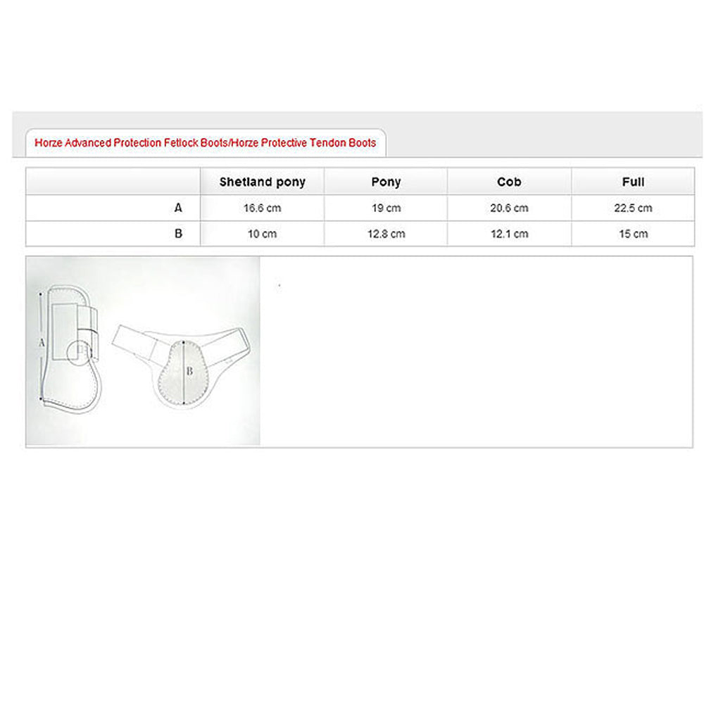 Extra Full Horze Outer Shell Protects Neoprene Lining Tendon Boots Black