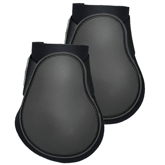 Pony Size Black Horze Neoprene Fetlock Boots Hind Leg Protection Horse Pair