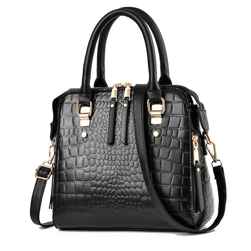 Luxe Alligator Leather Shoulder Bag - Stylish Premium Leather Bag for Women
