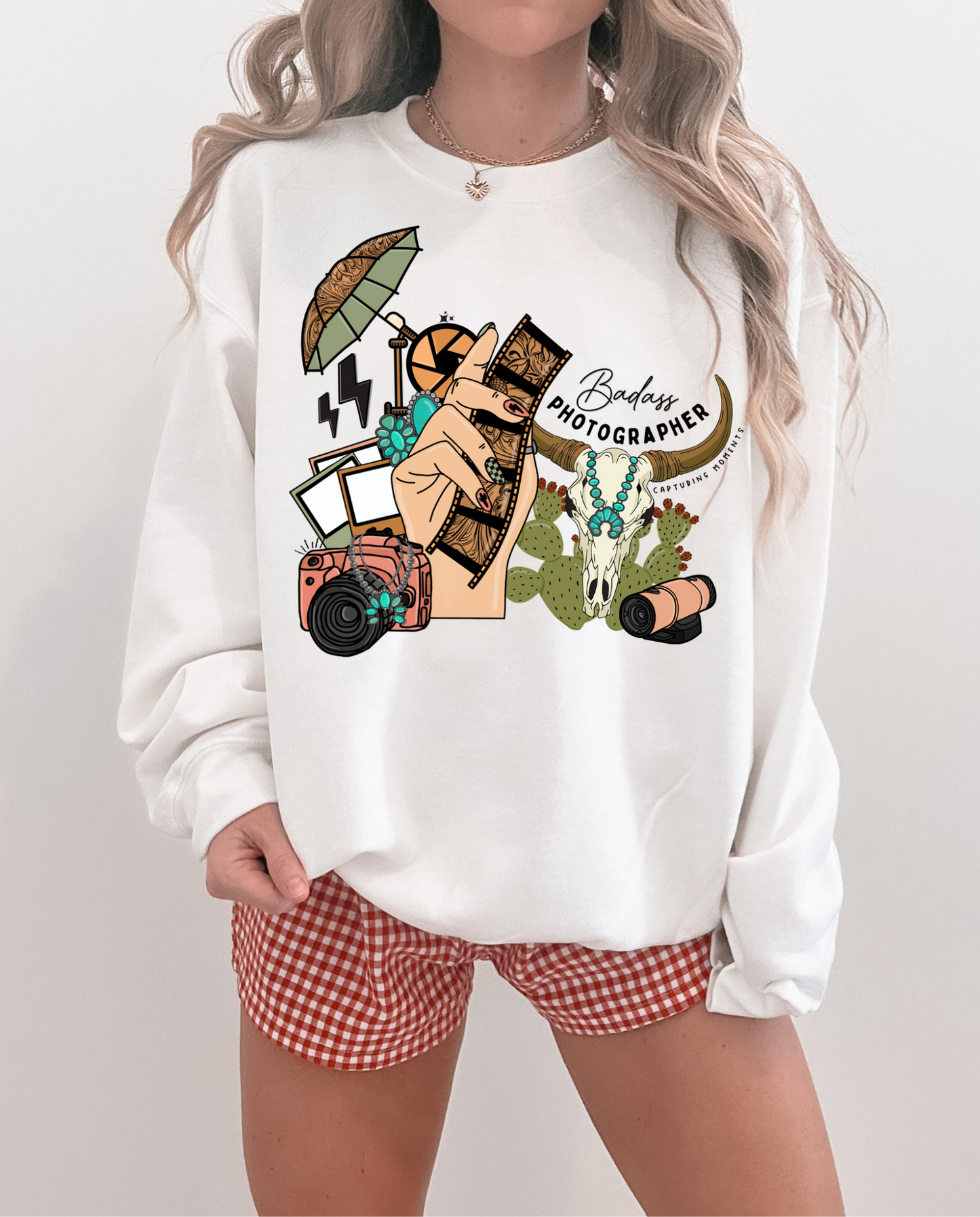 Western Photographer TEE, CREWNECK or QUARTER ZIP