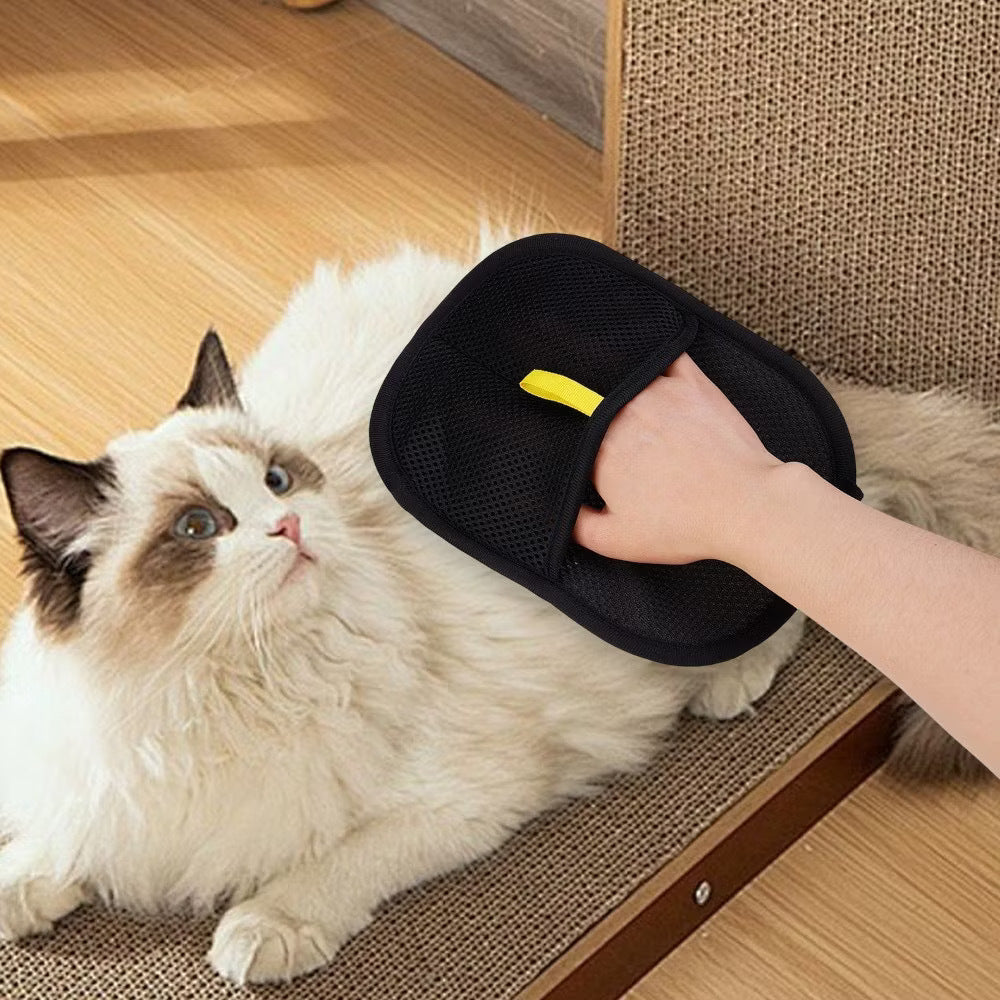 Pet static hair removal gloves household sofa clothes brush two-way adhesive hair removal gloves hair cleaning
