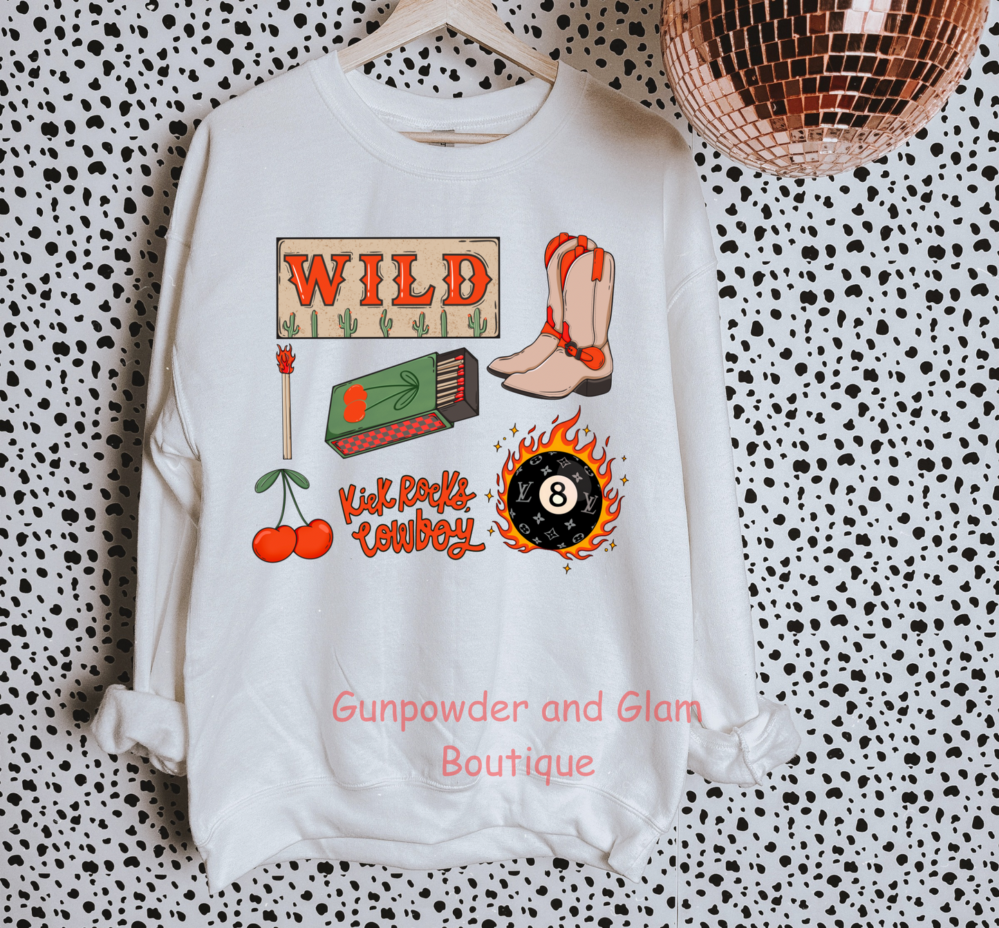 Wild Collage TEE or CREWNECK