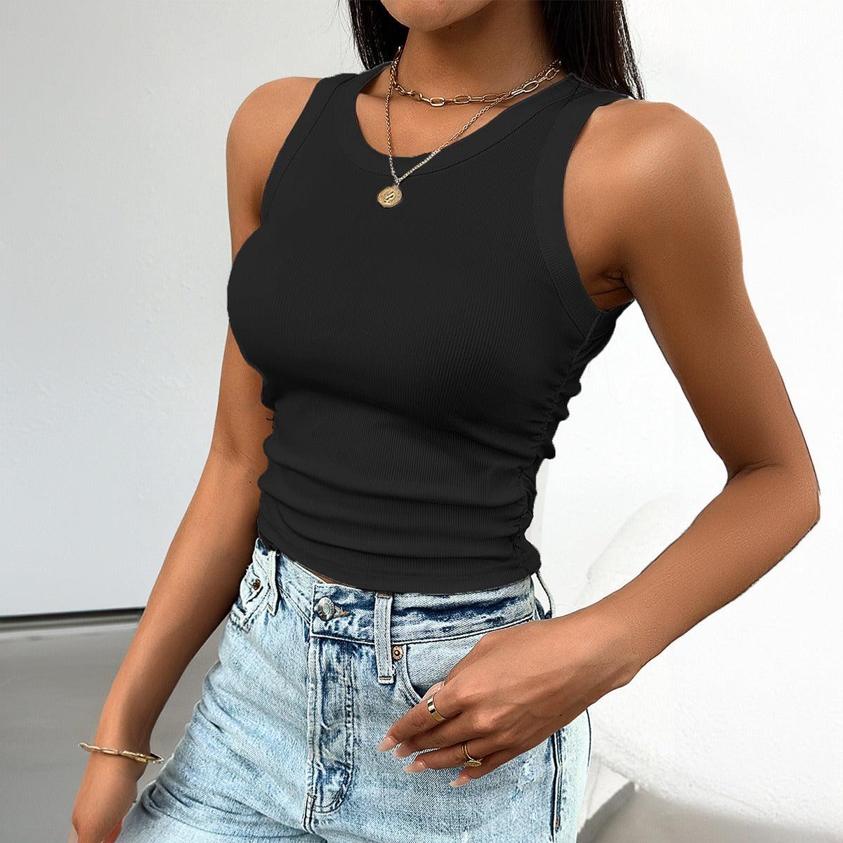 Slim Fit Knitted Tank Top for Women | Ribbed, Comfortable & Stylish for Everyday Wear
