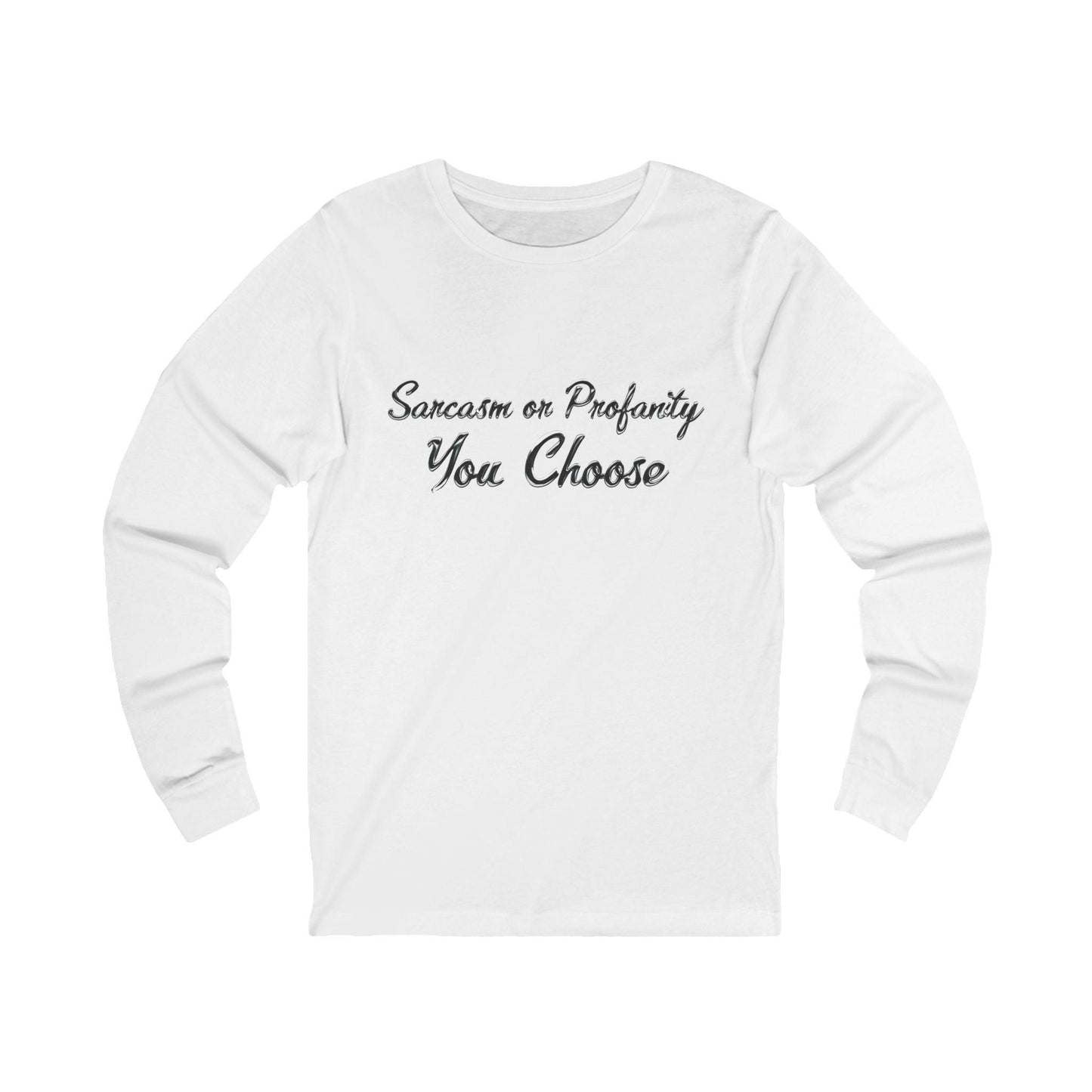 Serve Up Attitude Womens Jersey Long Sleeve Tee with Sarcasm or Profanity