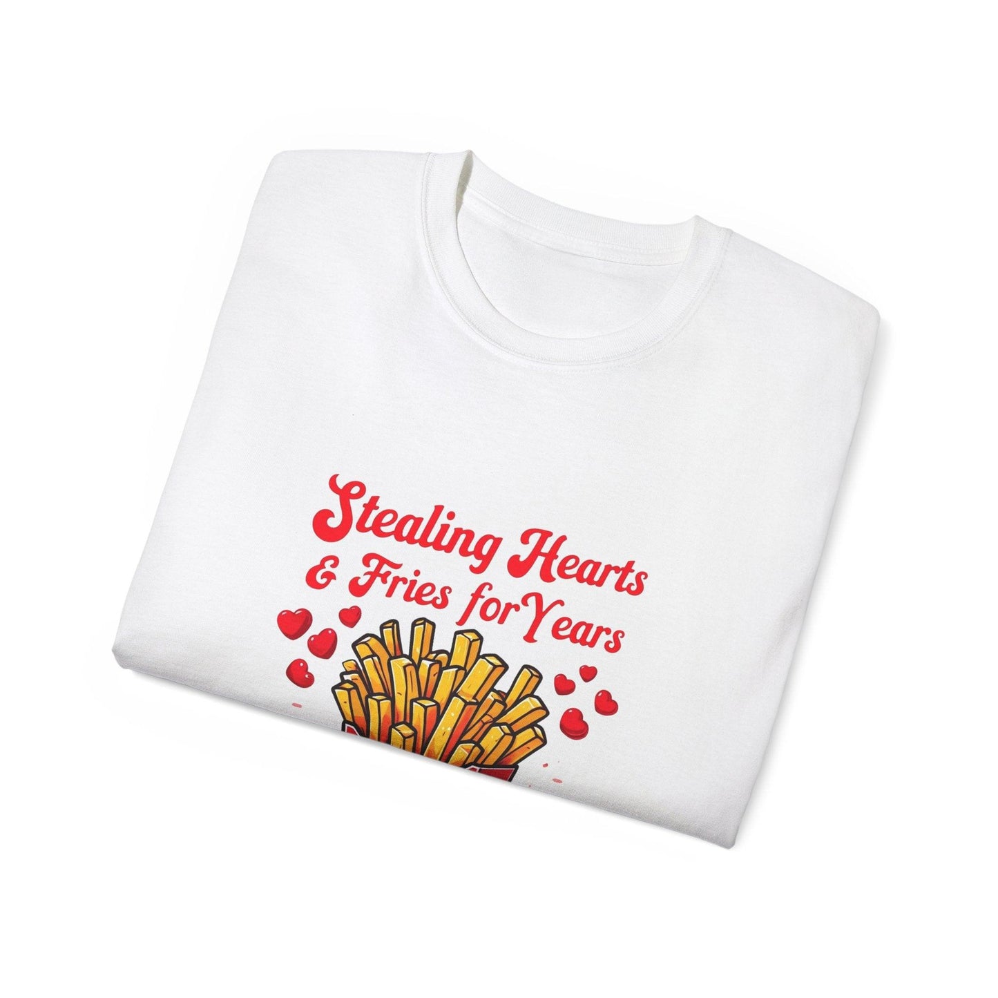 Stealing Hearts and Fries Unisex Ultra Cotton Tee