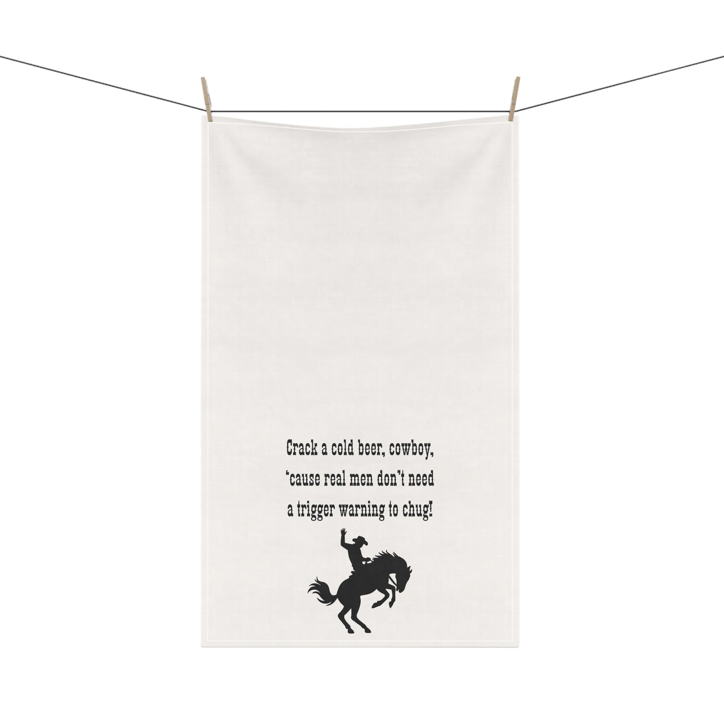 Cowboy Humor Tea/Bar Towels, Fun Kitchen Decor, Western Style Towels, Great for Gifting, Rustic Home, Barbecue Essentials