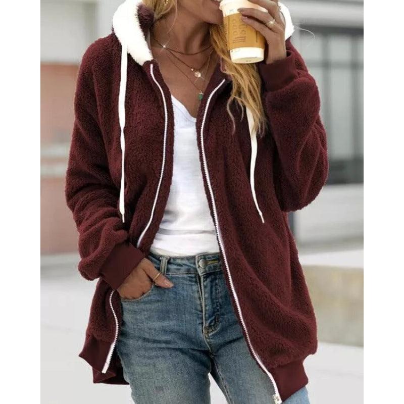Plush Zipper Hooded Jacket | Warm, Cozy & Stylish for the Cowgirl Lifestyle