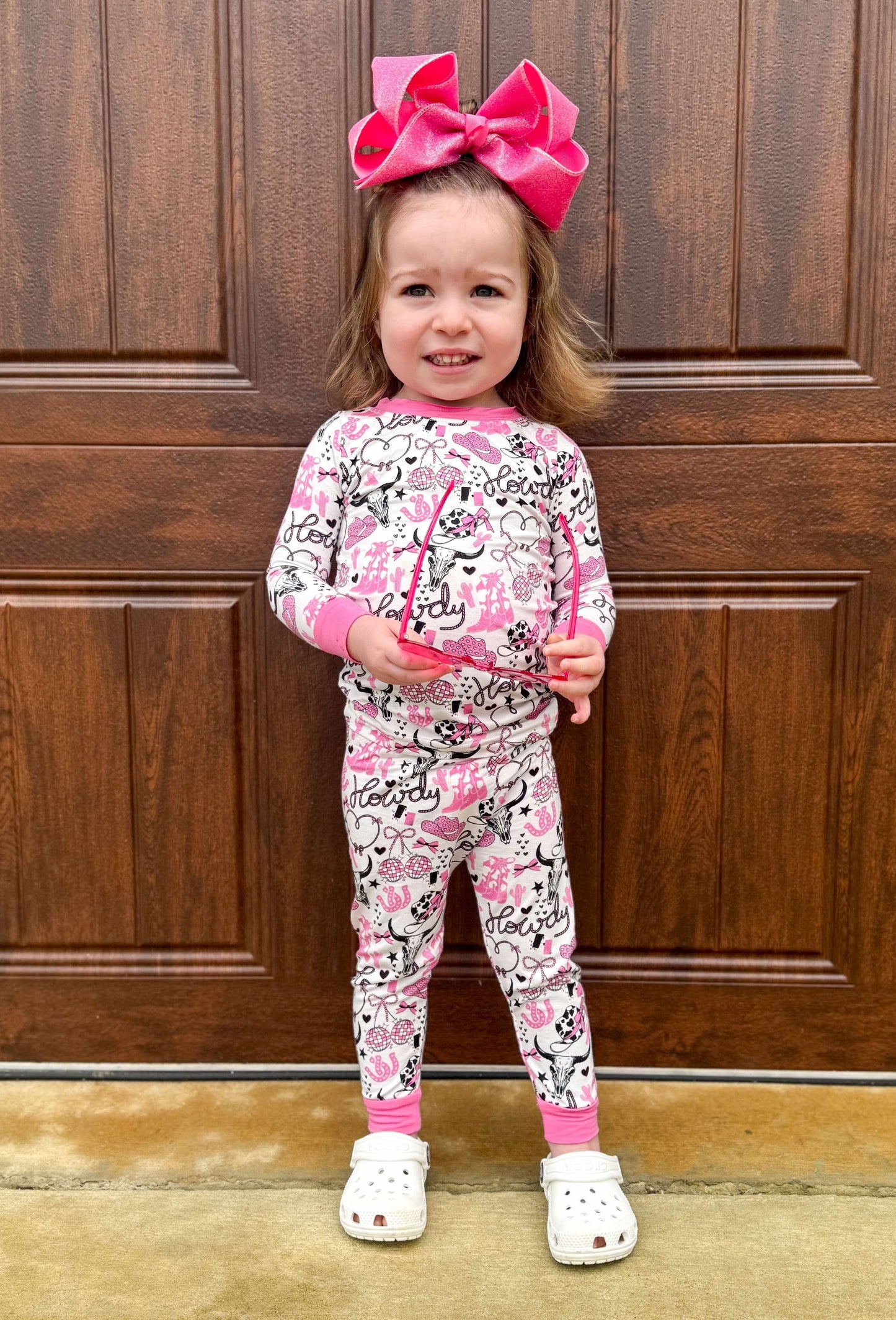 18/24 Months Pink Howdy Bamboo Set (FINAL SALE)