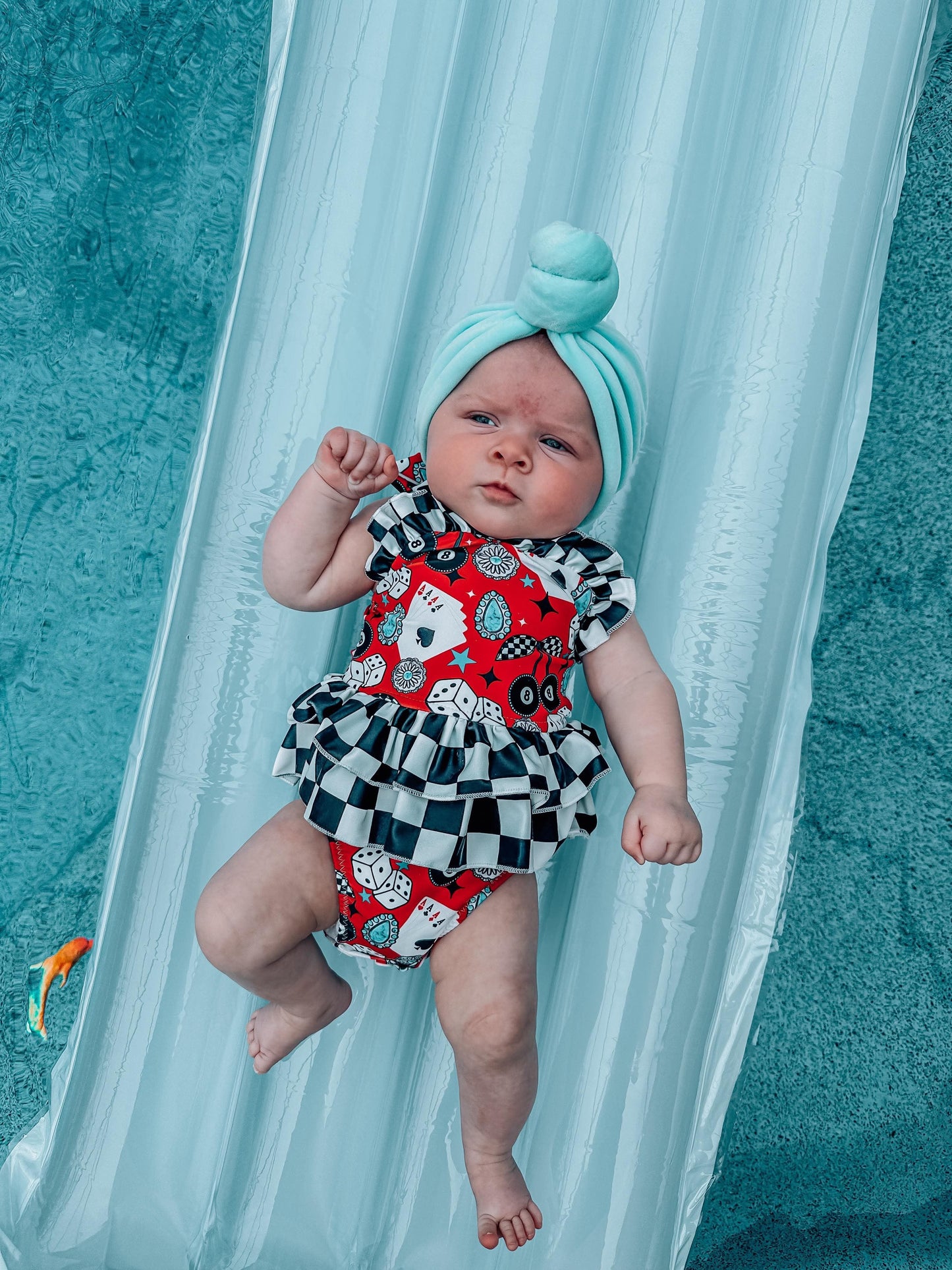 Wild Card Ruffled Swim Suit (FINAL SALE)