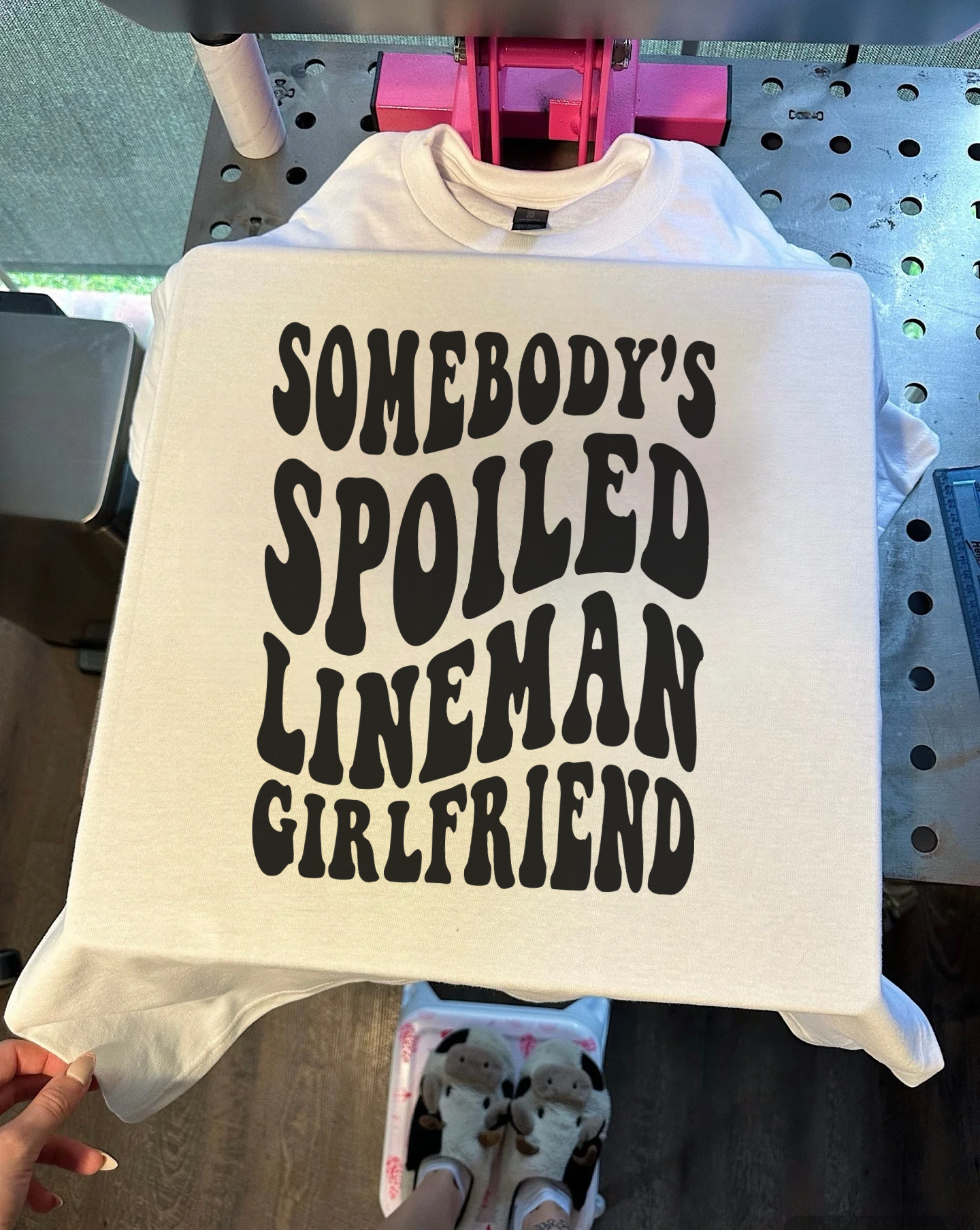 Lineman Gf TEE or CREWNECK (front & back design)