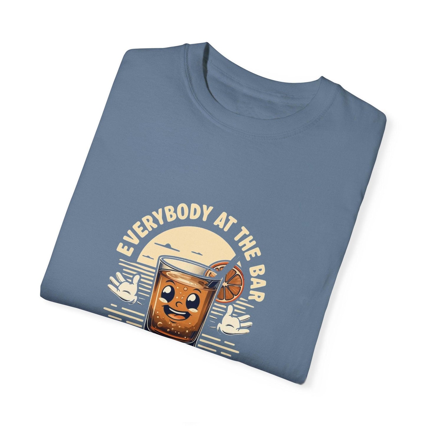 Everybody at the Bar Gettin Tipsy Unisex Garment-Dyed T-Shirt