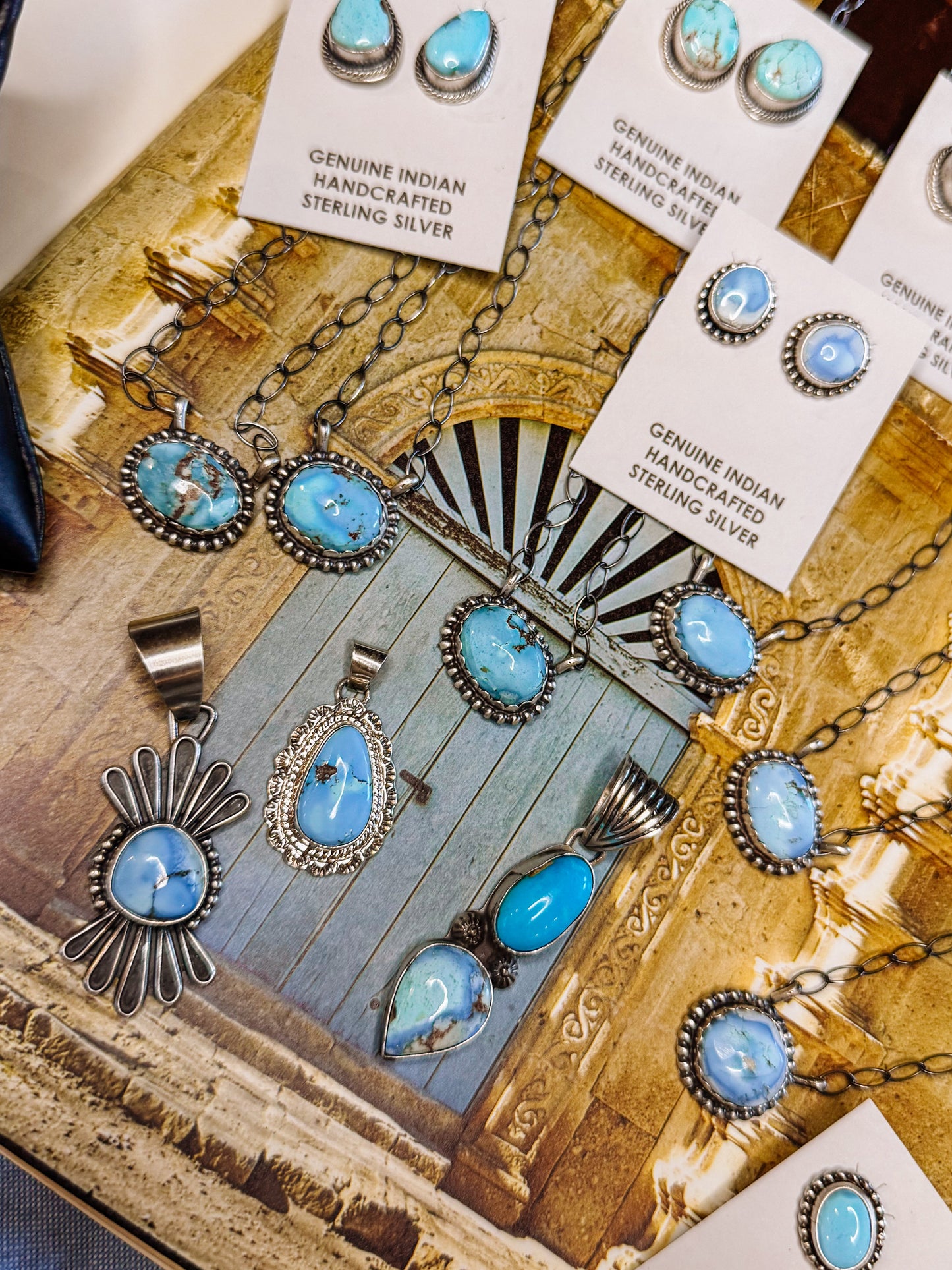 Hoover Golden Hills + Turquoise Necklace Pendant