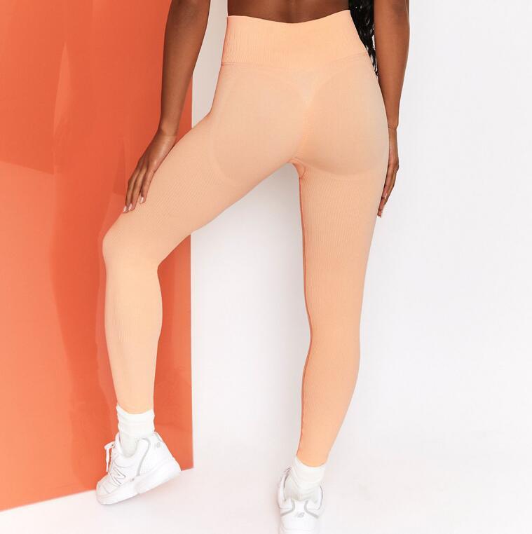 Ribbed High-Waisted Yoga Pants | Soft, Breathable Fitness Leggings