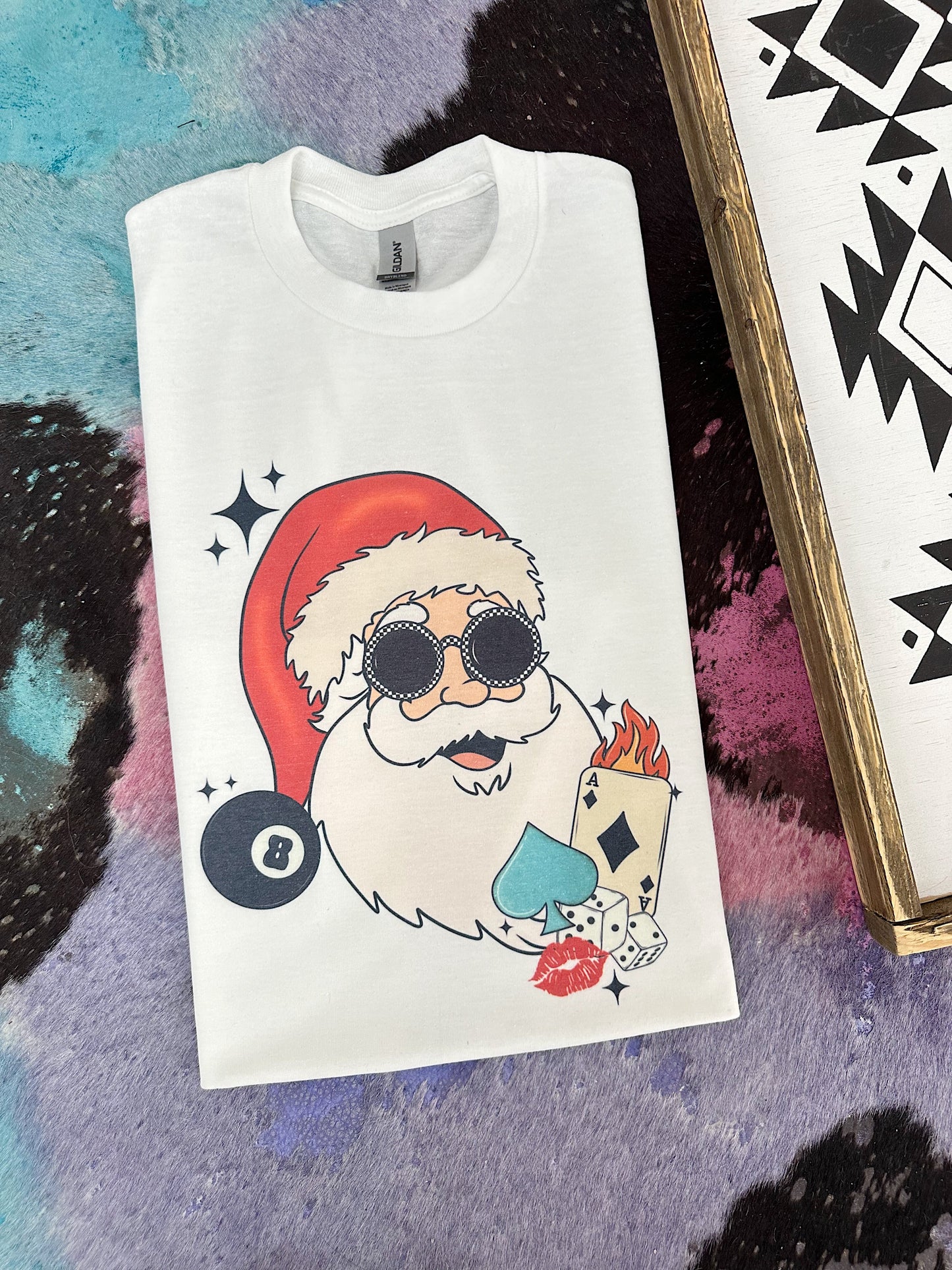 Western Santa TEE or CREWNECK