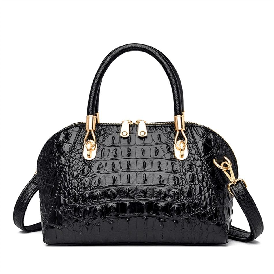 Crocodile Pattern Messenger Shoulder Bag – Stylish Cowgirl Bag for Any Occasion