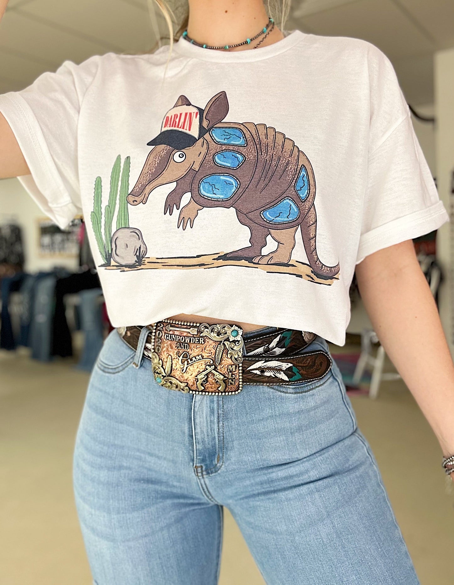 Armadillo TEE or CREWNECK