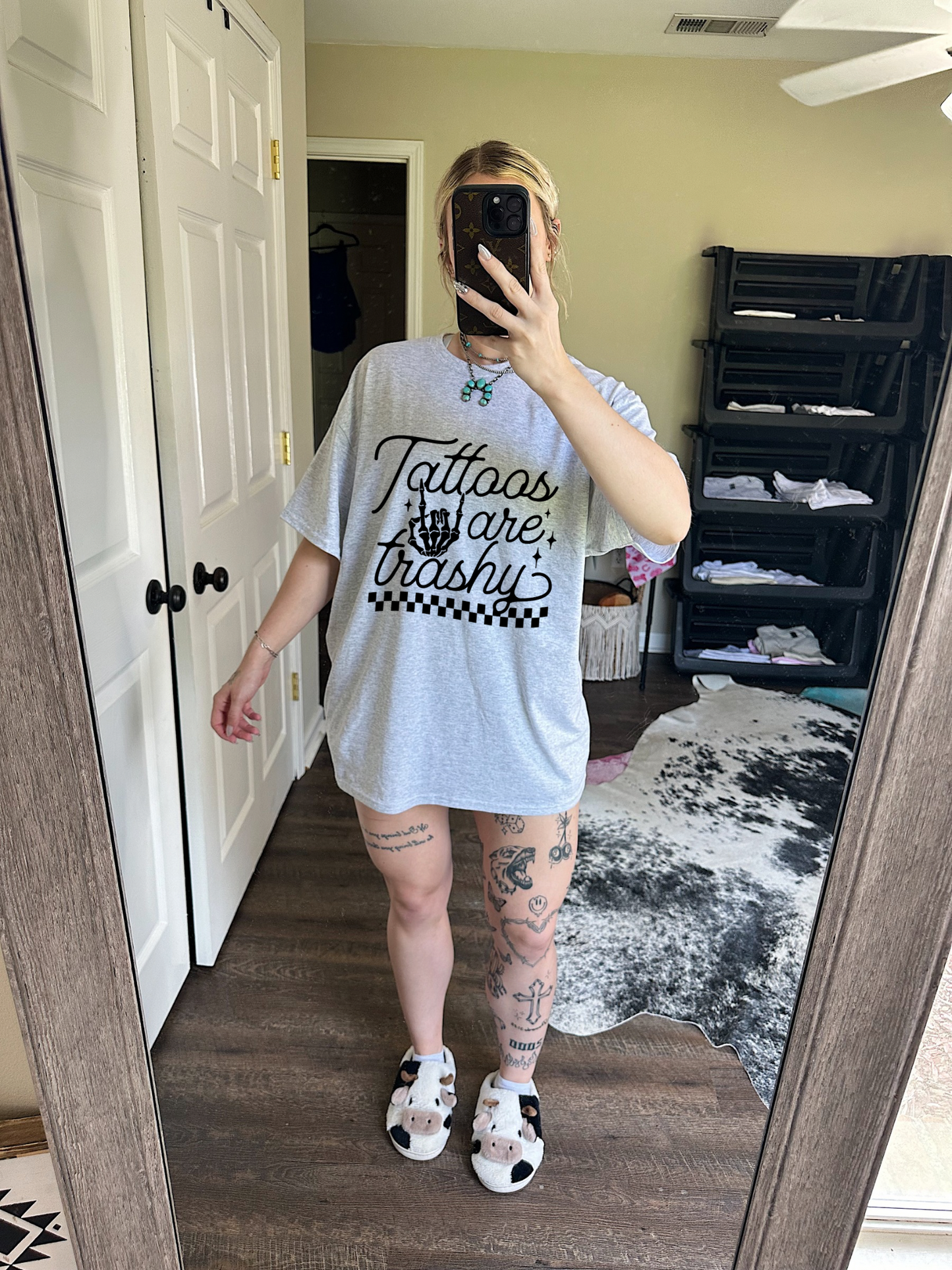 Tattoos Are Trashy Tee or Crewneck