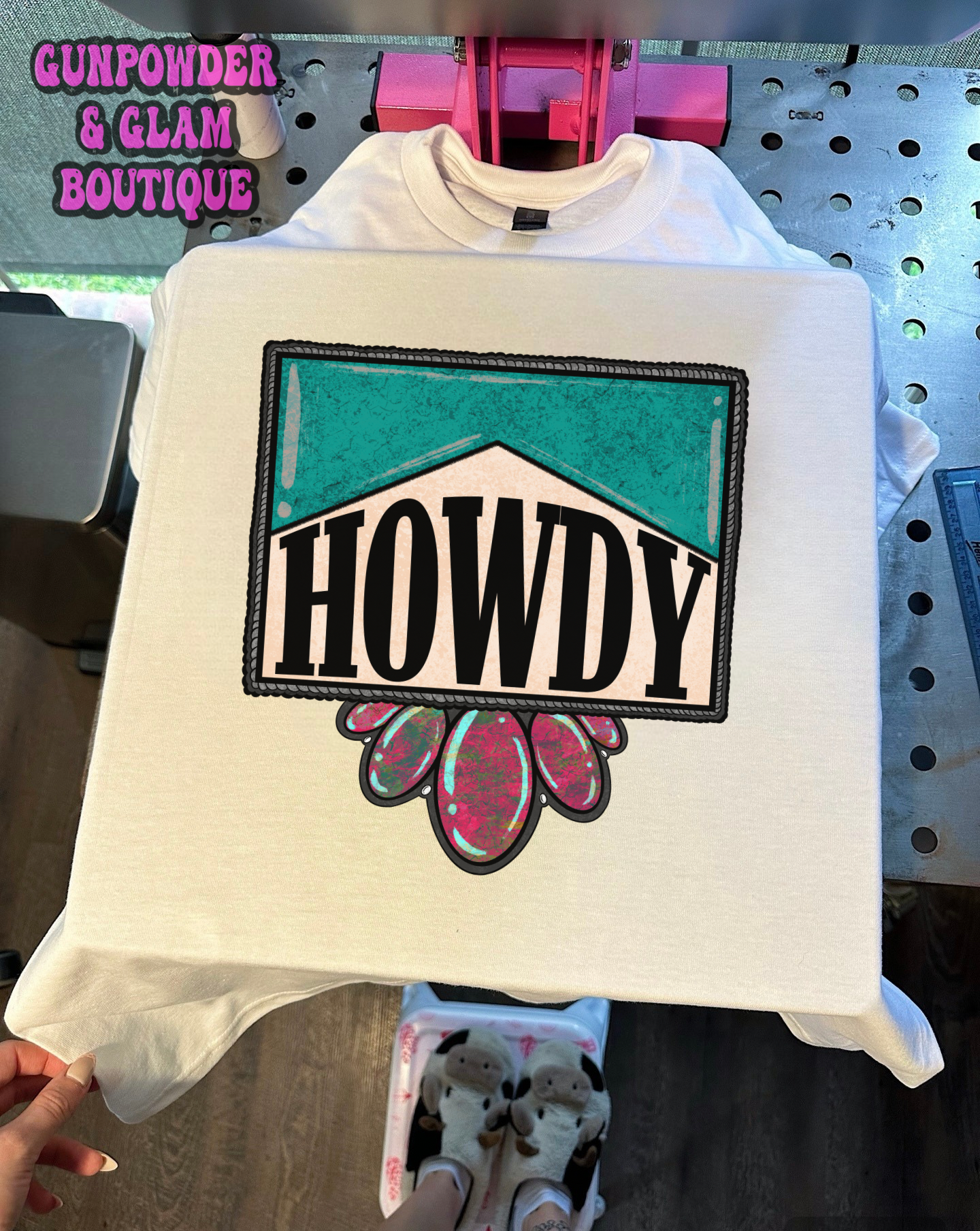 Howdy Jewel TEE or CREWNECK