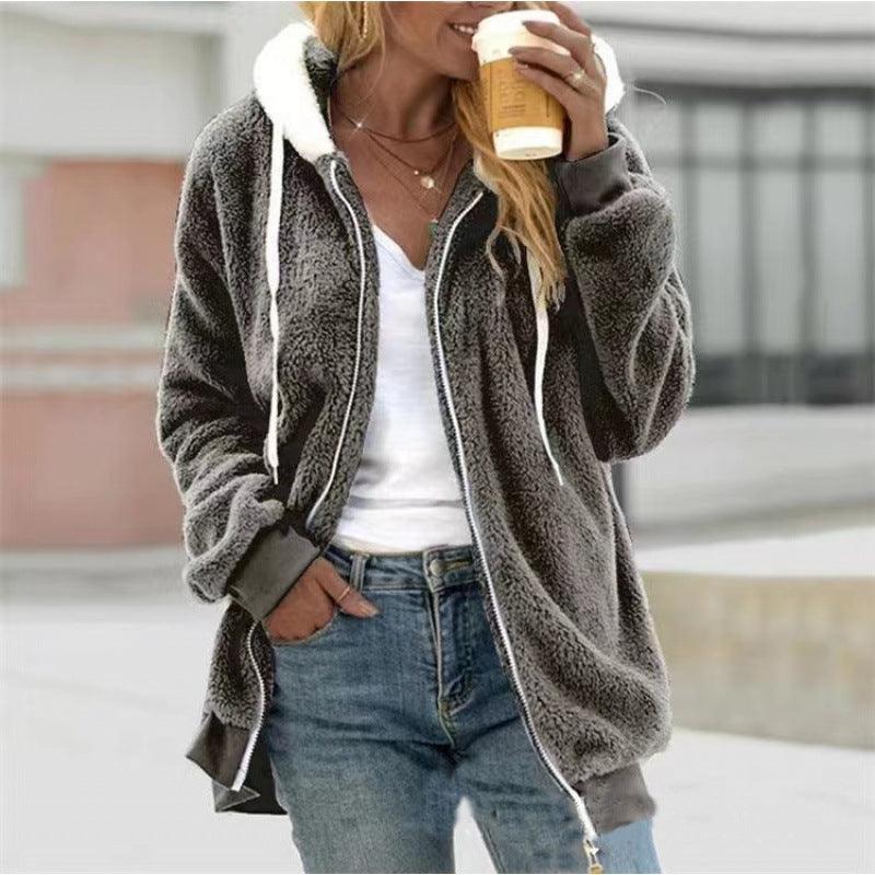 Plush Zipper Hooded Jacket | Warm, Cozy & Stylish for the Cowgirl Lifestyle