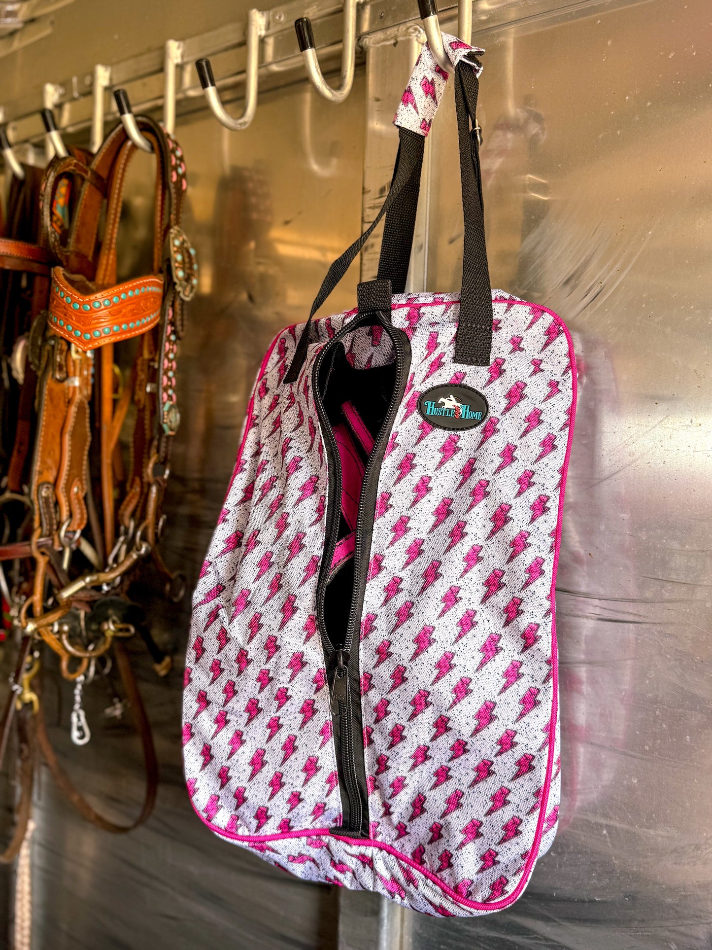 Pink Bolt Luxury Tack Bag
