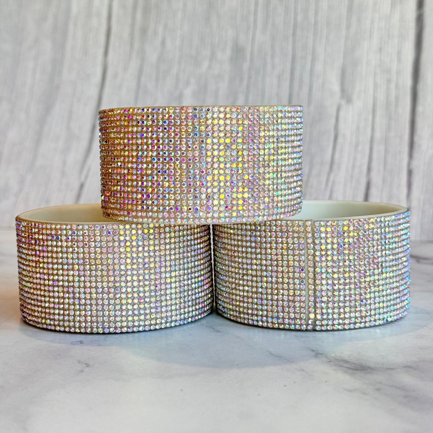 WHITE DIAMOND BLING Tumbler Boot -fits 40oz New!