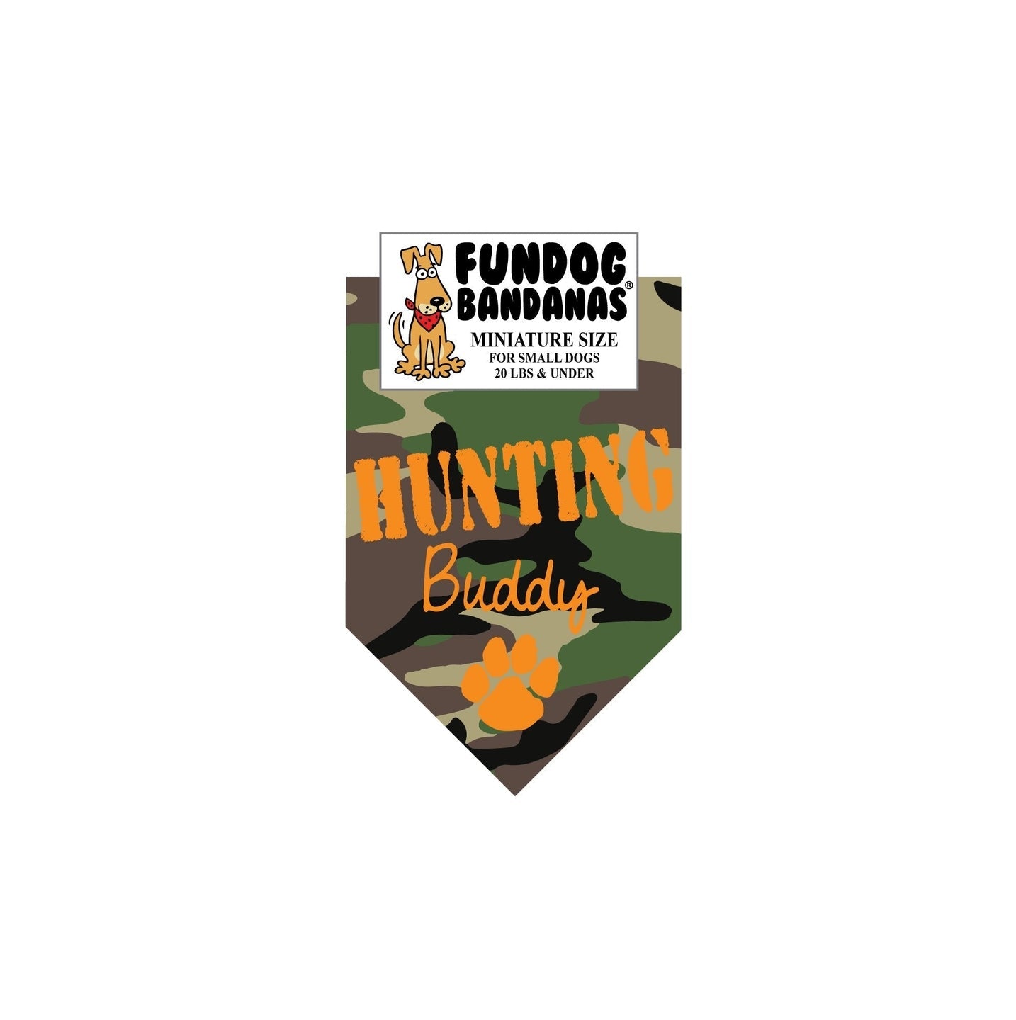 Hunting Buddy Bandana - Green Camo - Made in USA