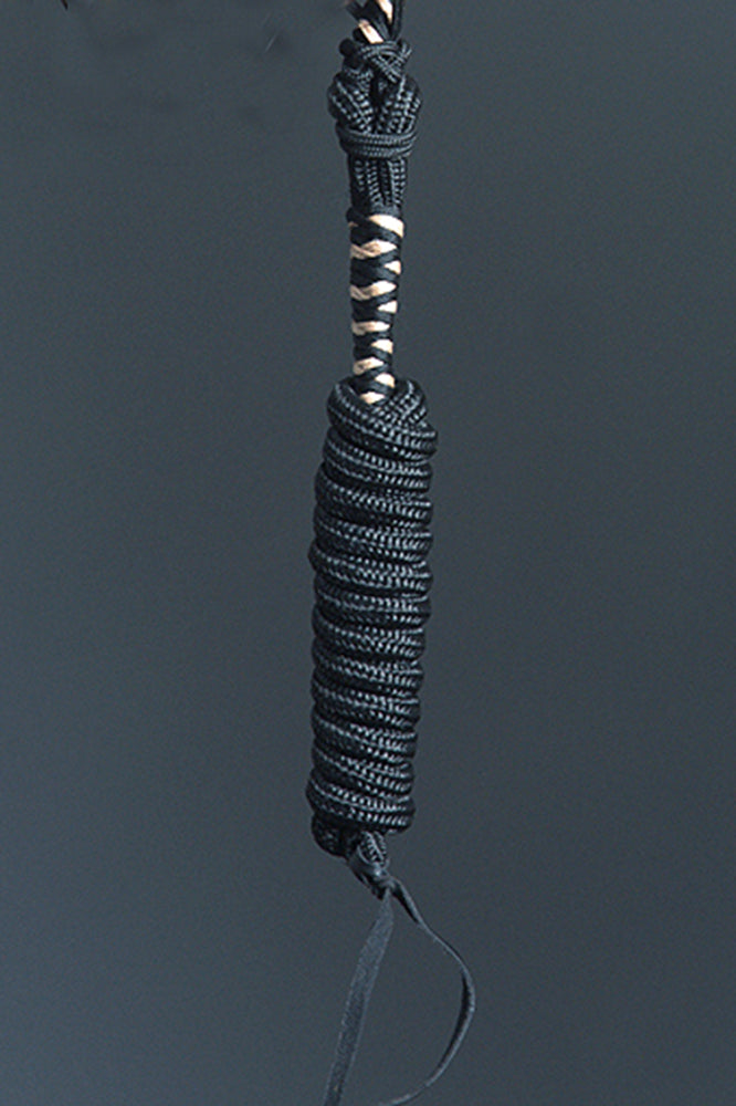 Classic Equine Horse Two Tone Nylon Halter Black Tan