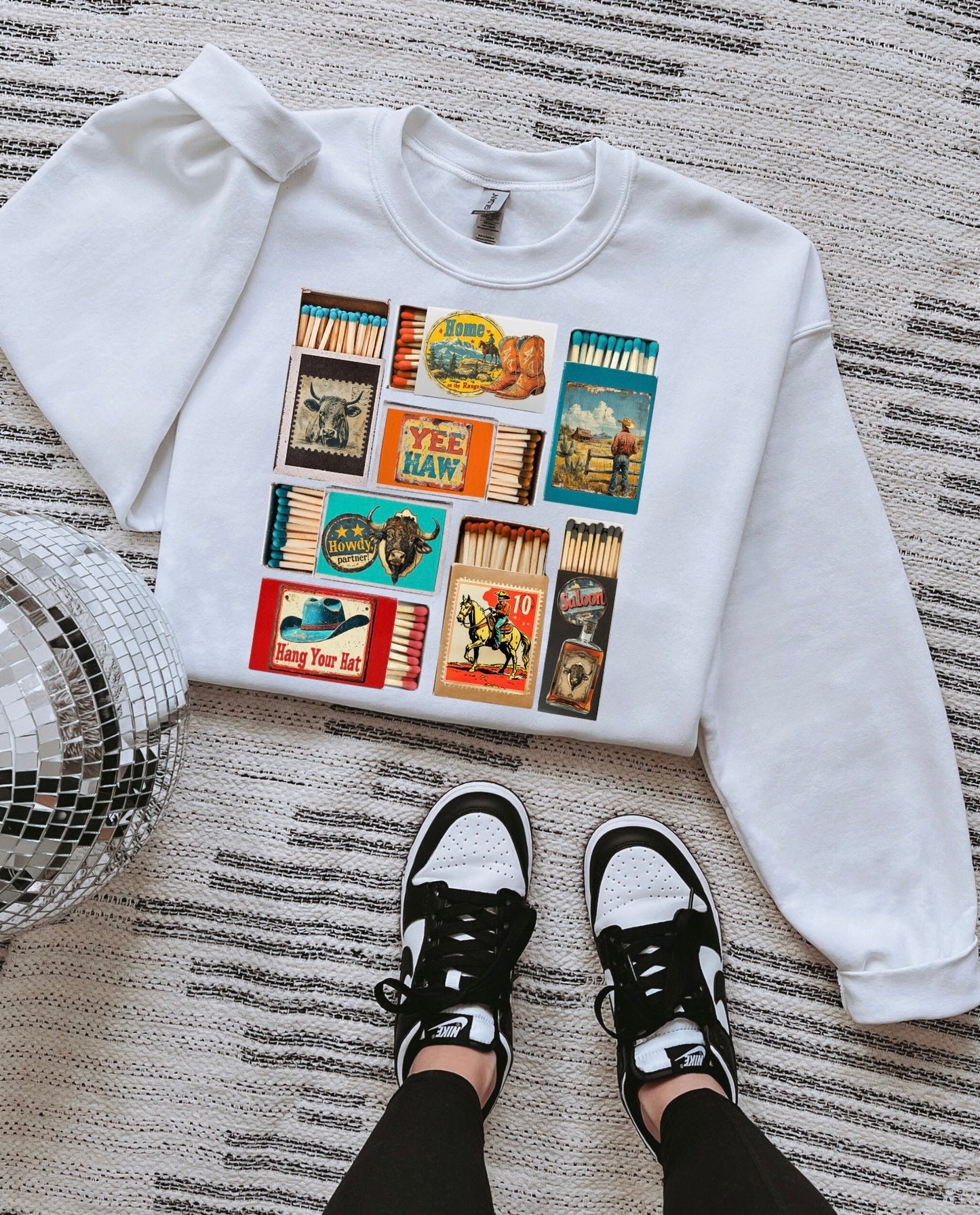 Western Matchbox TEE or CREWNECK