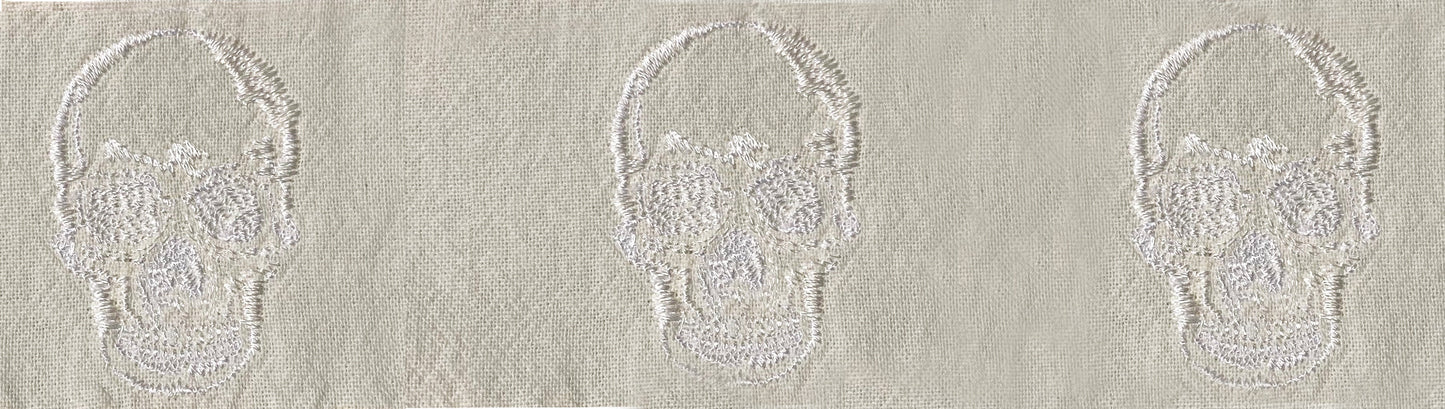 Skull Embroidered Shirt - 5301