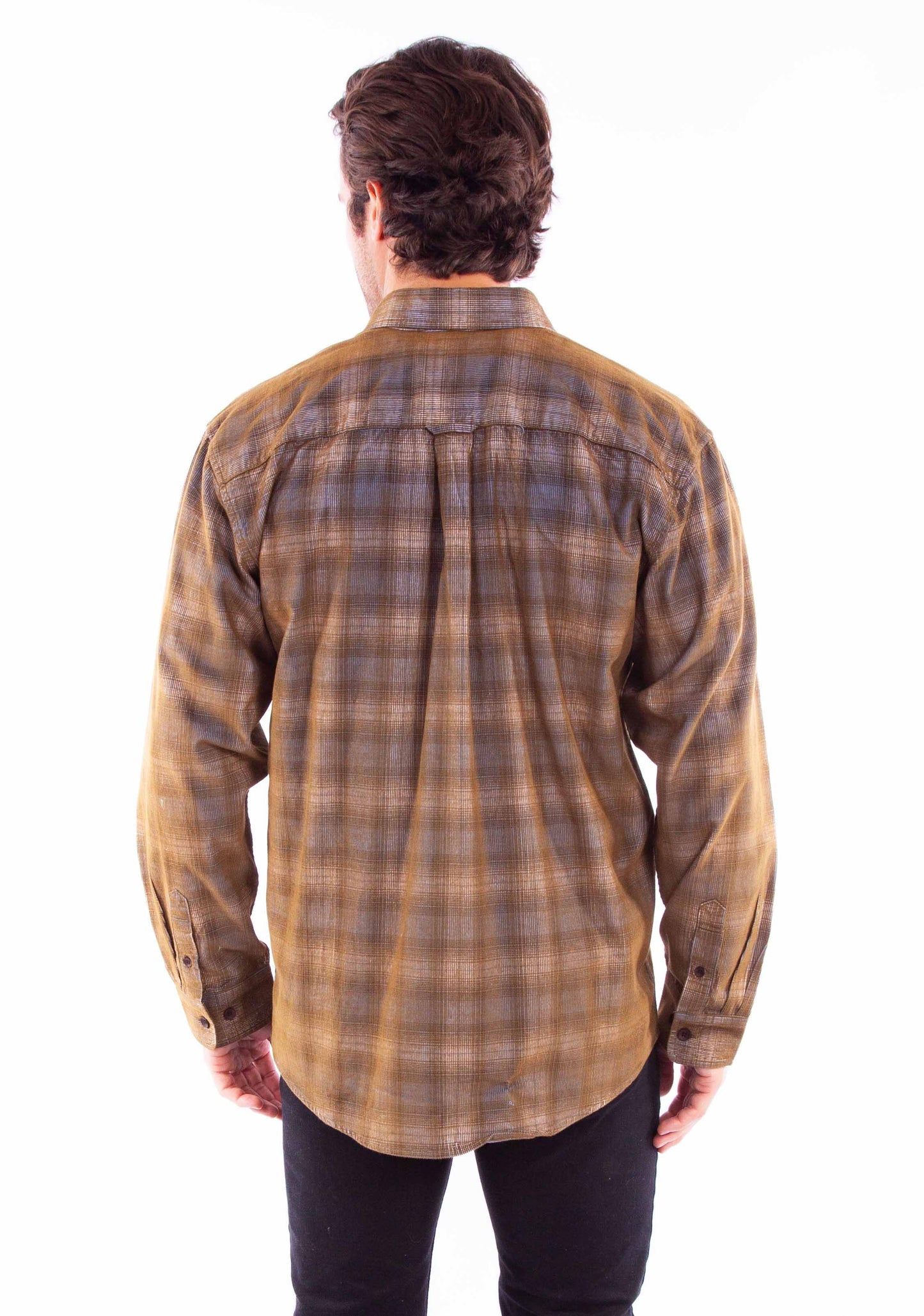 Corduroy Plaid Shirt - 5359