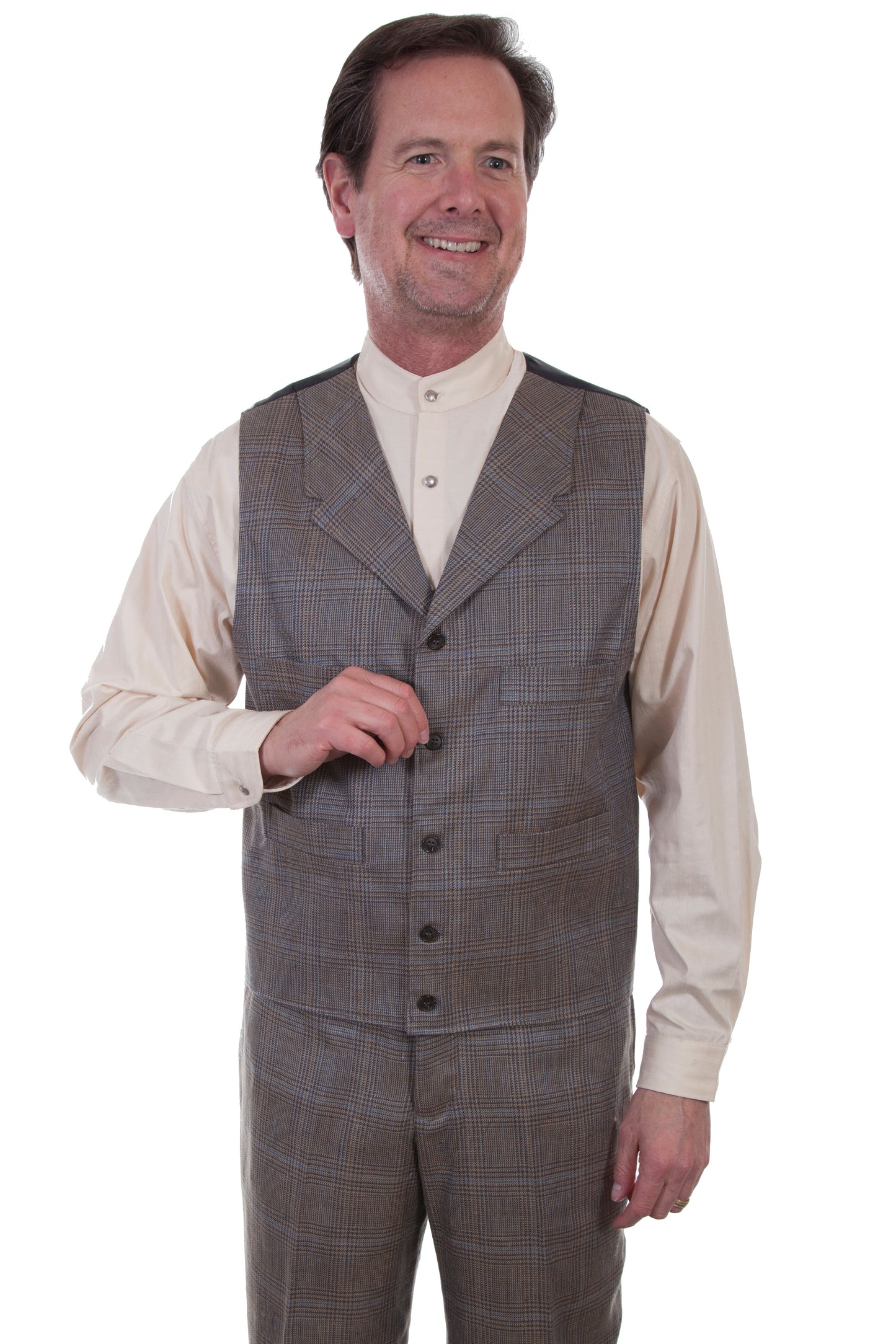 Plaid 4 Pocket Vest - 541694